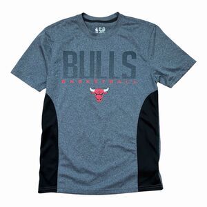 NBA Ultra Game Chicago Bulls Grey Mesh Performance T-Shirt Men’s Medium
